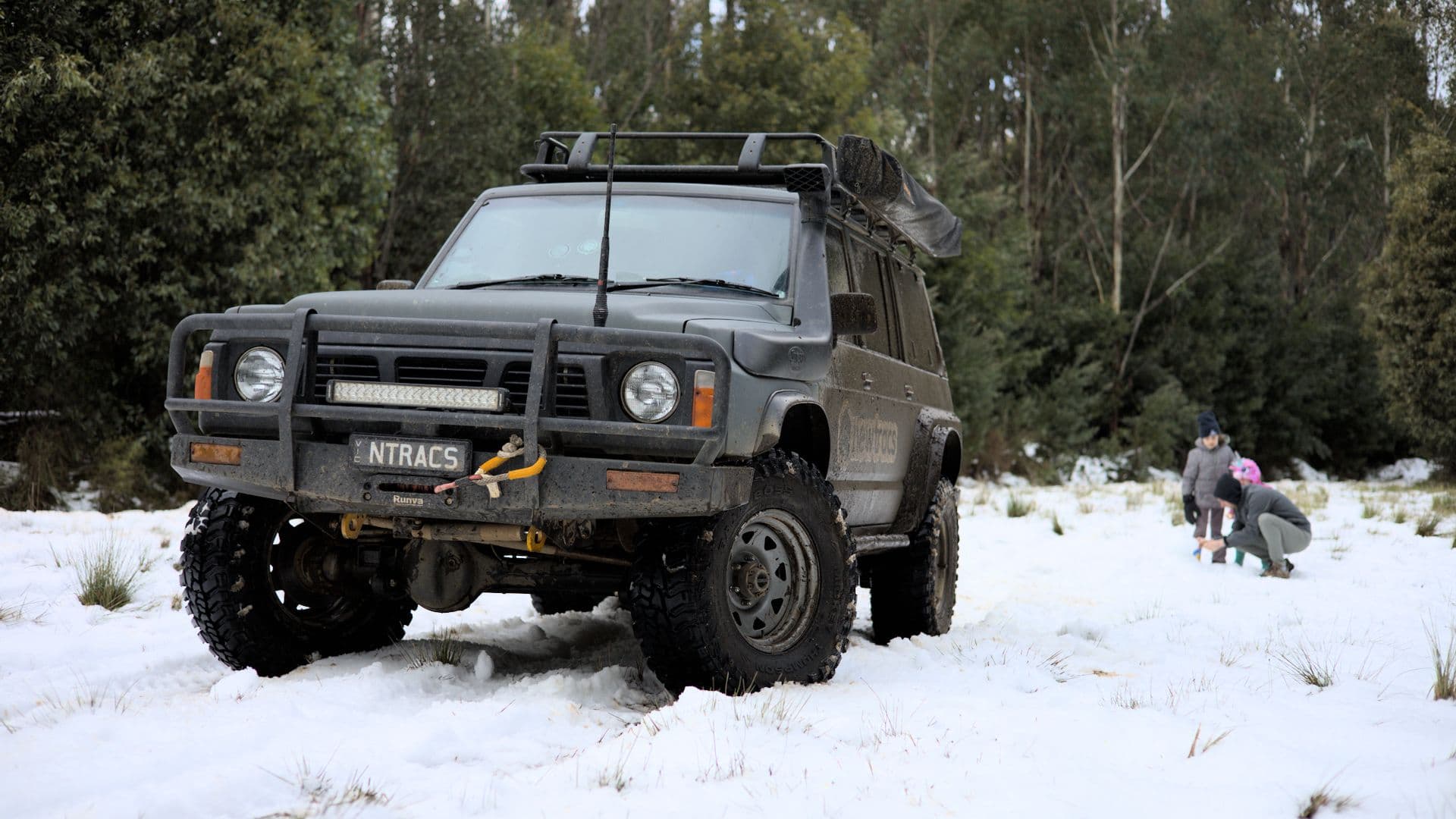 Hero background — aerial view of off-road trail