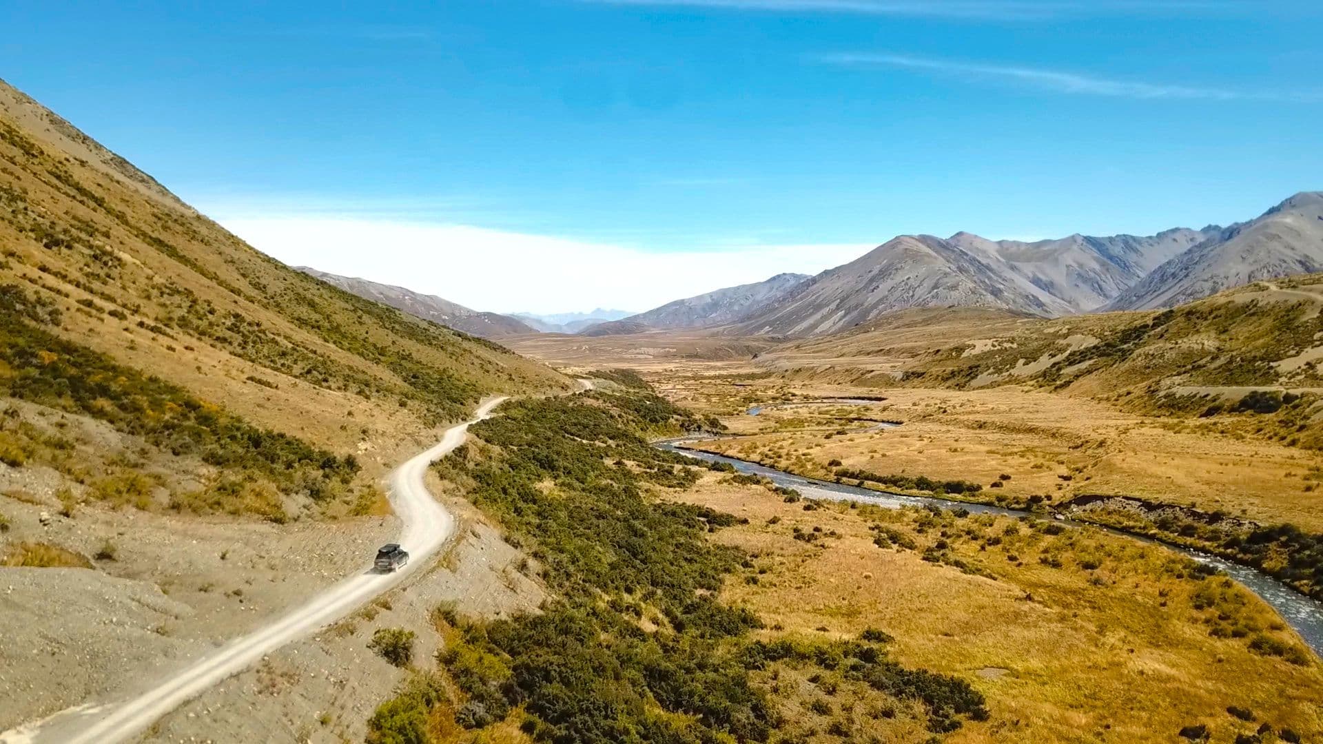 Hero background — aerial view of off-road trail
