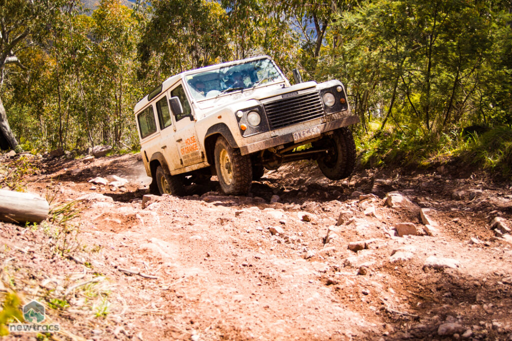 Billy Goat Bluff Track is one of the steepest 4wd tracks in Australia.  Rear diff locks and a winch are highly recommended.